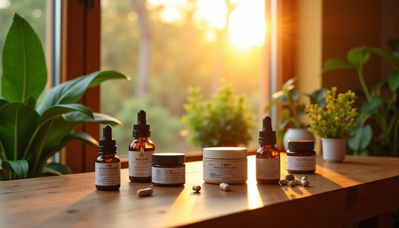 Illustration : l'offre de produits à base de cbd est — cbd et douleurs chroniques : ce que dit la science sur l'effet apaisant du chanvre