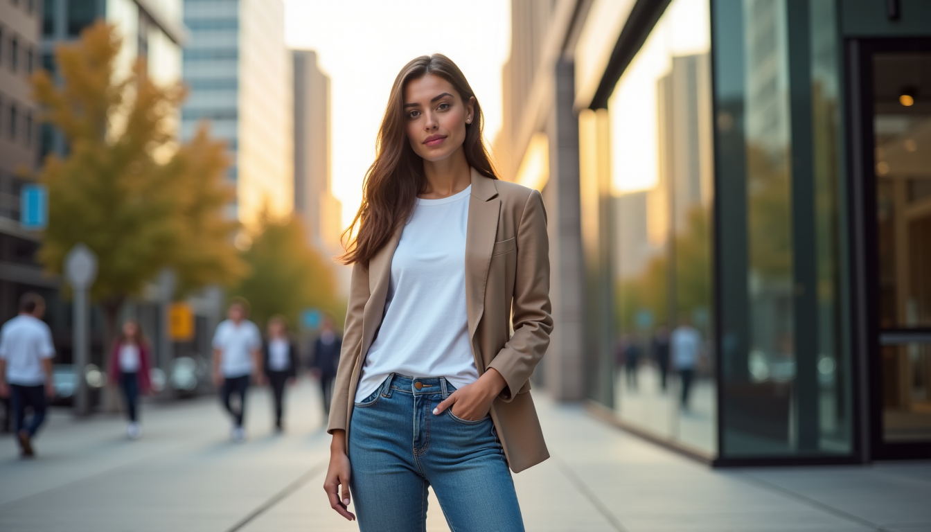 Illustration : entre simplicité et style." inspiré d'une source spécialisée — 10 idées de tenues pour être stylé sans effort