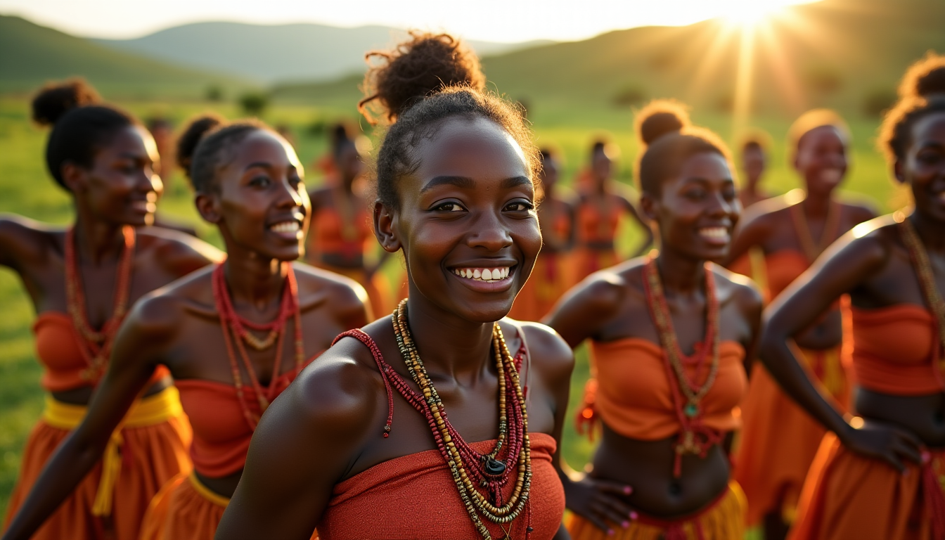 Illustration : qu'il s'agisse de la danse des guerriers, de — 7 traditions africaines qui traversent le temps sans perdre leur essence