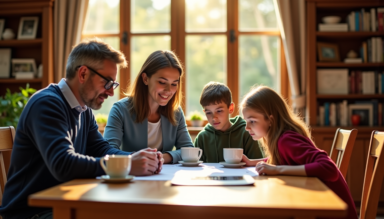 Illustration : revoyez régulièrement vos contrats pour vous assurer qu'ils — protégez votre famille avec des solutions d'assurance adaptées