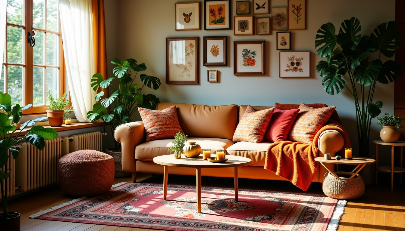 Illustration : un salon bohème chic est avant tout un — créer un salon bohème chic : les 5 éléments indispensables