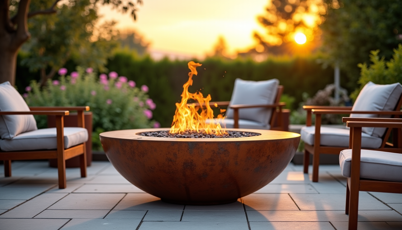 Illustration : ptions de braseros et leurs accessoires, le site — brasero en fonte, acier ou corten : quelle matière choisir pour la durabilité ?