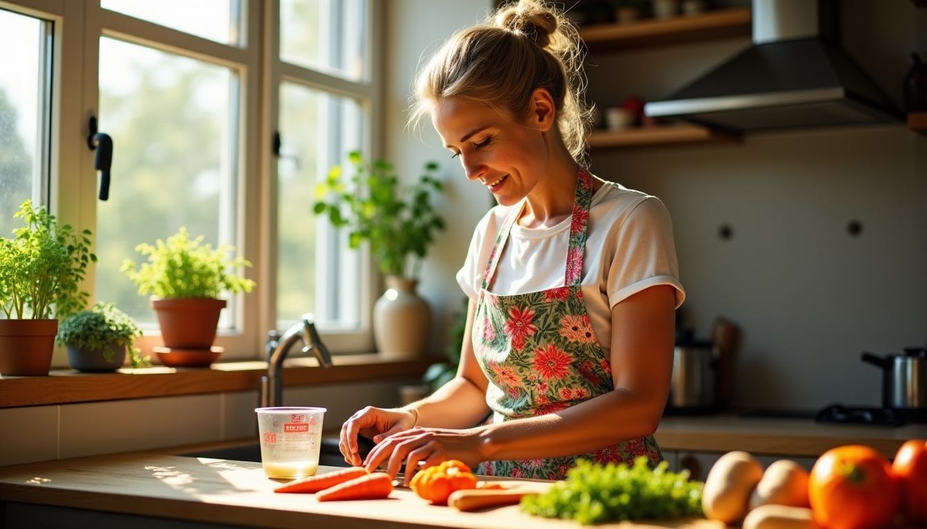 apprendre à cuisiner facilement : par où commencer ? — our peler les légumes avec facilité. verre doseur