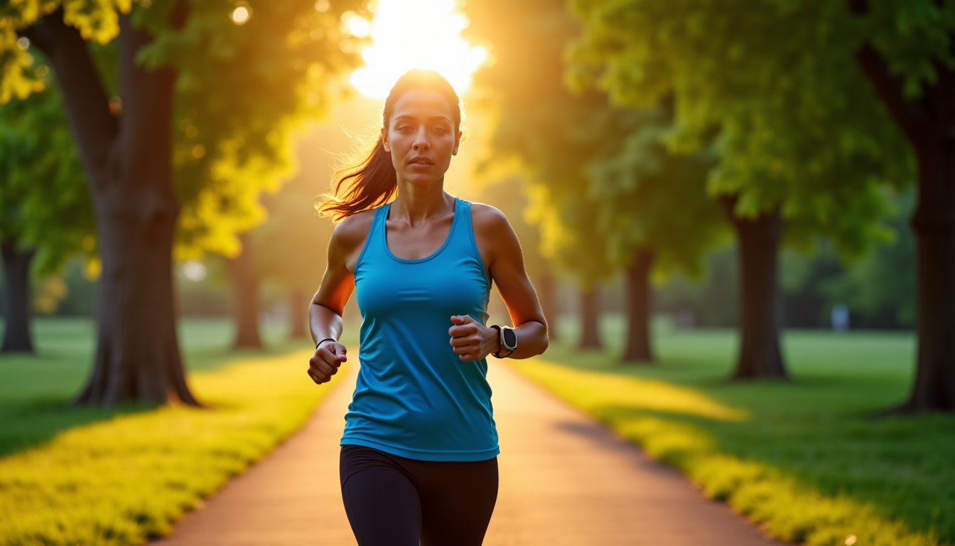 Illustration : l'activité physique contribue également à un meilleur sommeil. — retrouver son énergie quand on se sent épuisé ?