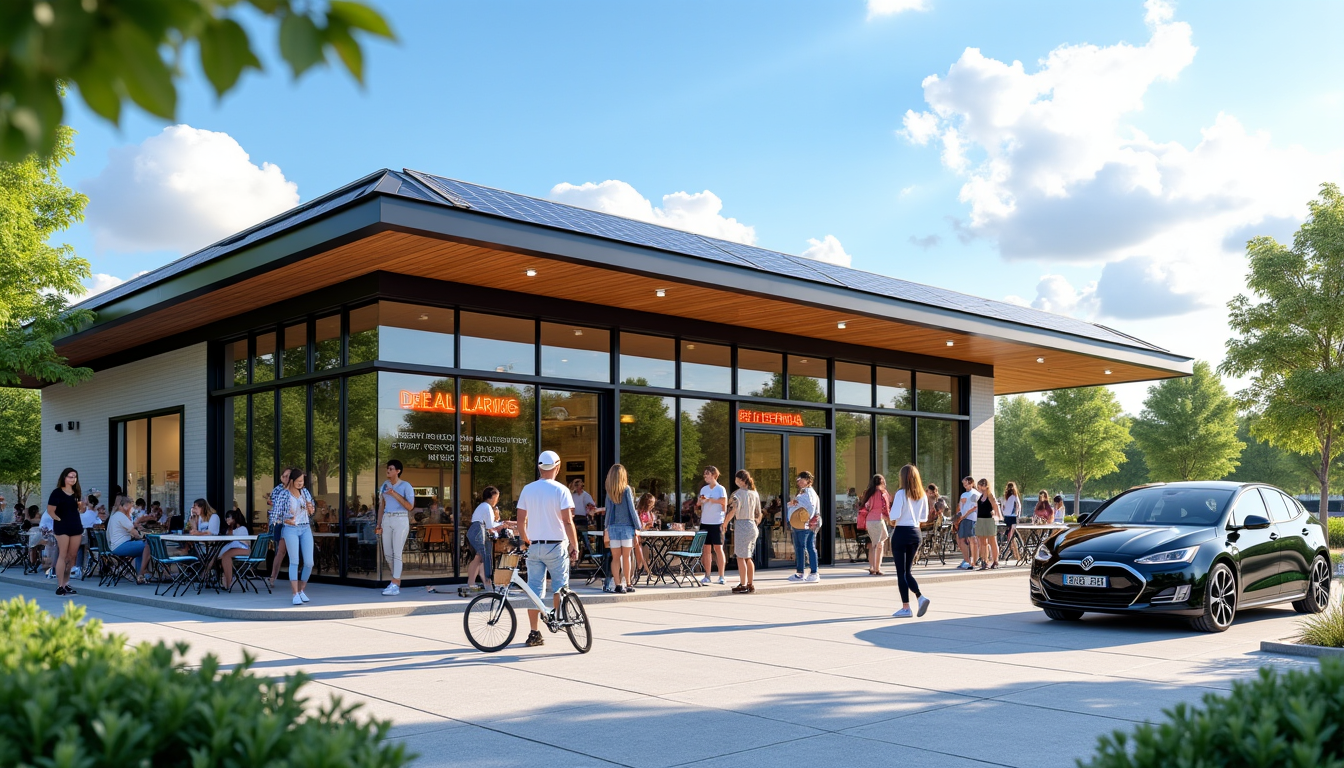 Illustration : cette approche permet non seulement de diversifier les — de la pompe à essence au hub de services : la mutation des stations-service