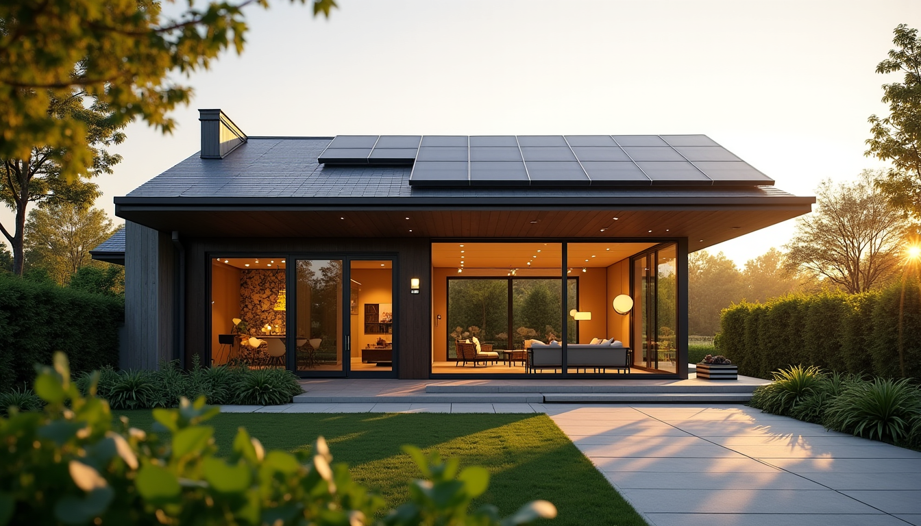 Illustration : t l'isolation thermique. volets roulants connectés, stores automatisés. — habiter demain : une maison connectée et intelligente