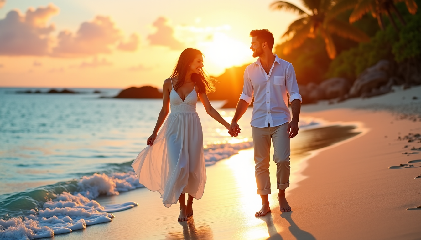 Illustration : raiment unique, où chaque moment est une surprise — explorez les merveilles cachées lors de votre lune de miel