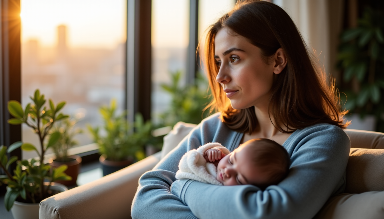 Illustration : eu discutée de la maternité moderne, un défi — ce que personne ne dit sur le rôle de mère aujourd'hui