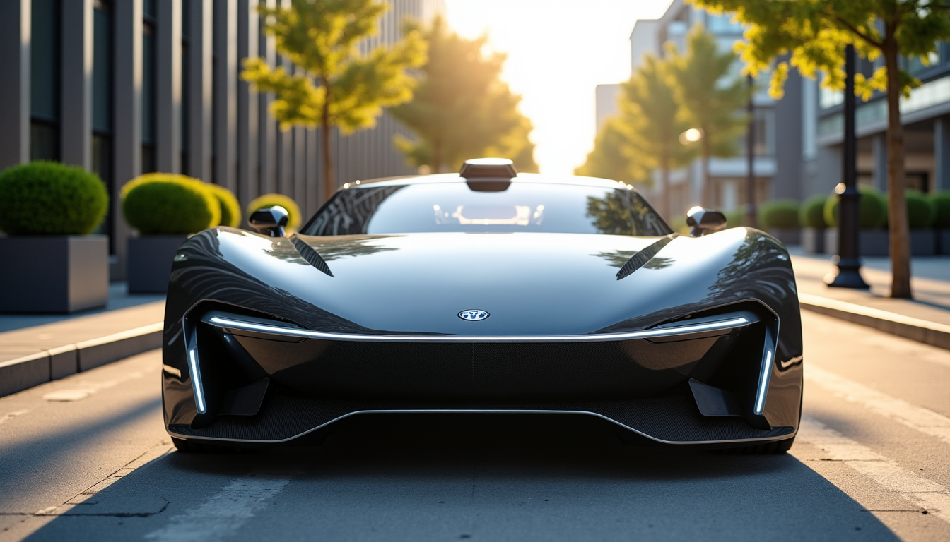 Illustration : « l'avenir de la sécurité automobile réside dans — nouvelles technologies et sécurité dans les voitures modernes