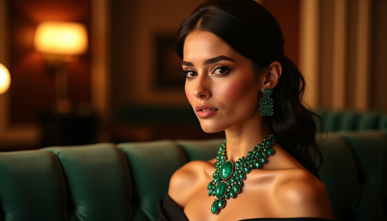 bijoux en émeraude : comment porter la couleur de l'année avec style ? — pour les événements plus formels ou les soirées,