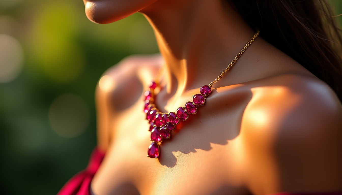 pendentif rubis : le guide pour sublimer votre décolleté avec élégance — le rubis est également associé au courage et