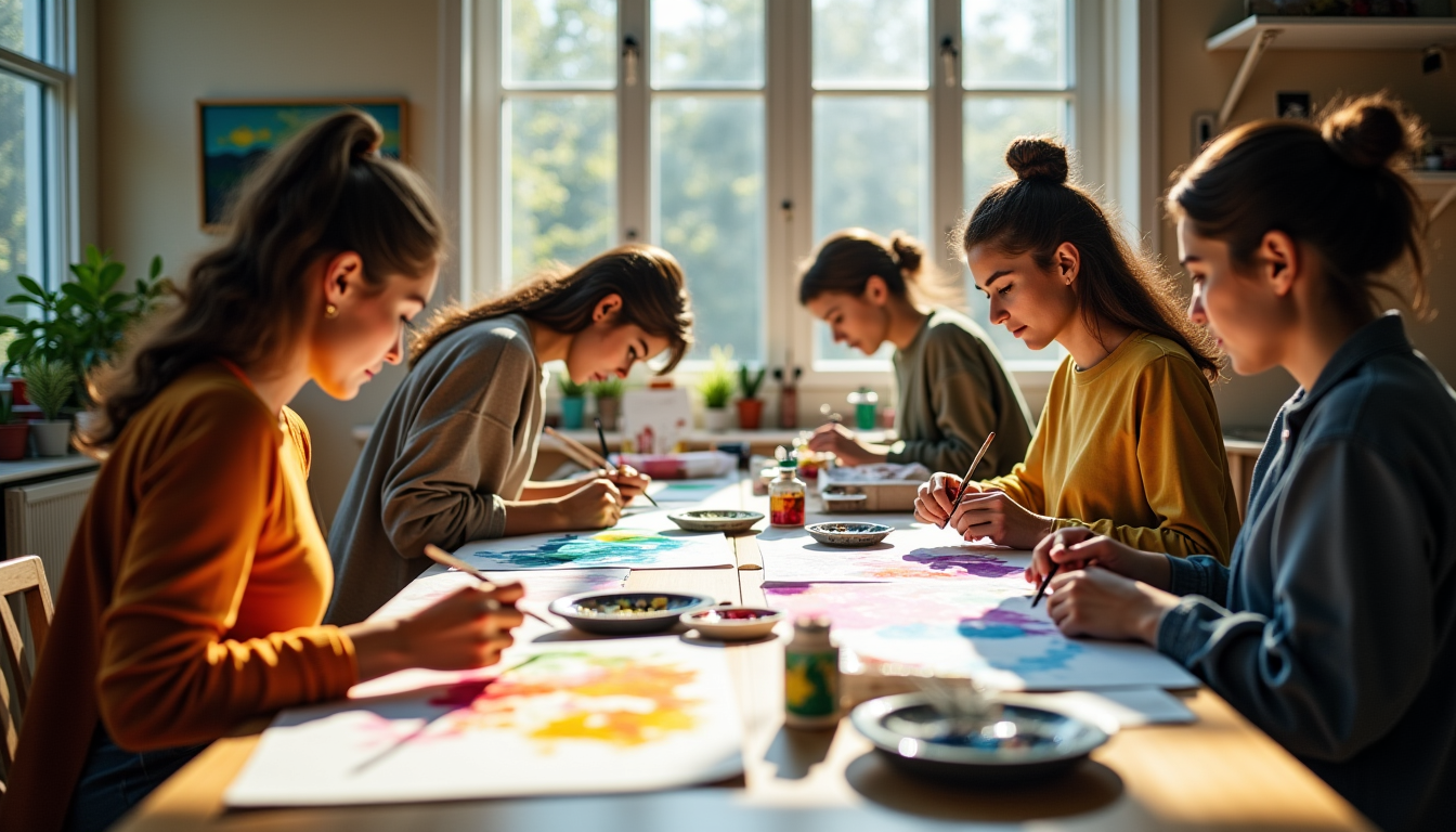 Illustration : l'aquarelle est également très accessible. un simple set — dynamisez vos week-ends avec des activités créatives