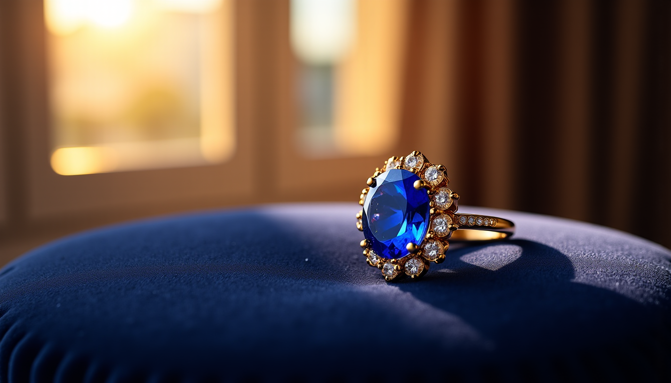 Illustration : le métal précieux qui compose le pendentif est — 5 critères pour acheter un pendentif saphir et or sans se tromper