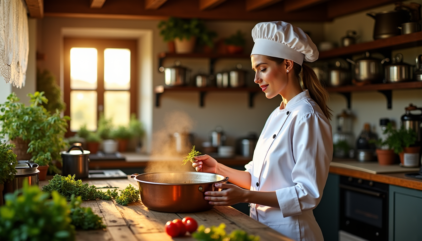 Illustration : l'un des aspects les plus subtils et les — secrets d'une cuisine française authentique et savoureuse