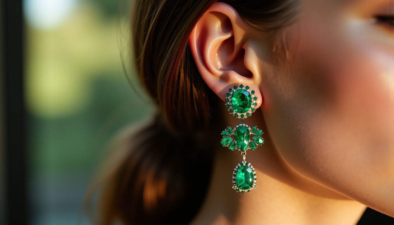 Illustration : ces suggestions sont des points de départ, l'essentiel — boucles d'oreilles en émeraude : puces, créoles ou pendantes, quel style choisir ?