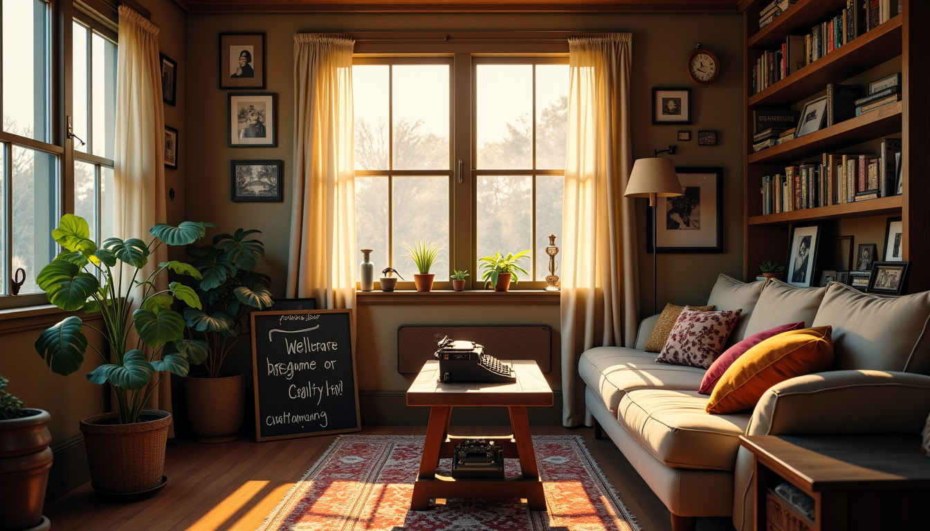 Illustration : cela peut passer par des photographies, des objets — créer une ambiance unique