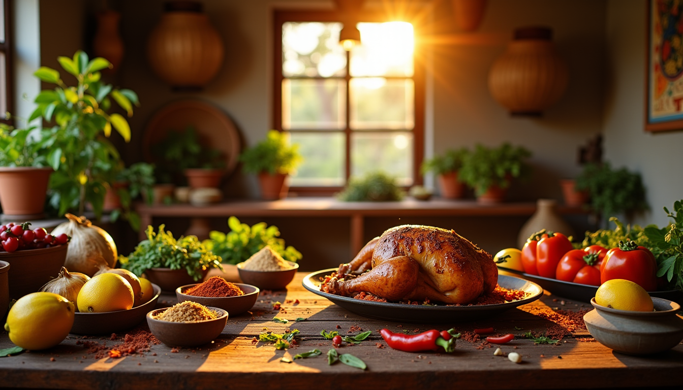 Illustration : de nombreuses recettes africaines, en particulier celles à — saveurs africaines à tester chez soi