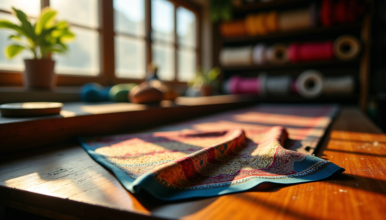 Illustration : « la véritable élégance réside dans la capacité — foulards en soie : le secret de l’atelier hoi an pour séduire les marchés mondiaux