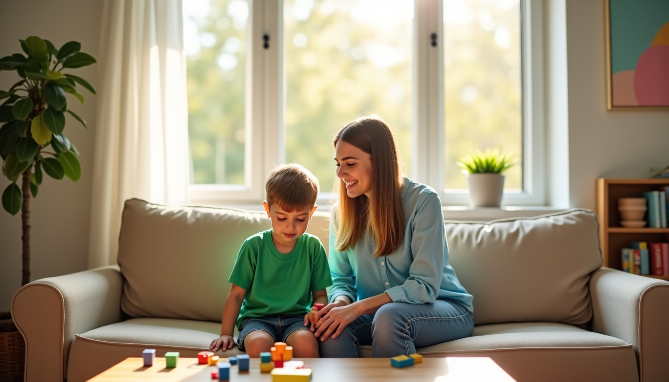 éducation : les erreurs que tous les parents devraient éviter — shirt vert ?") pour lui donner un sentiment