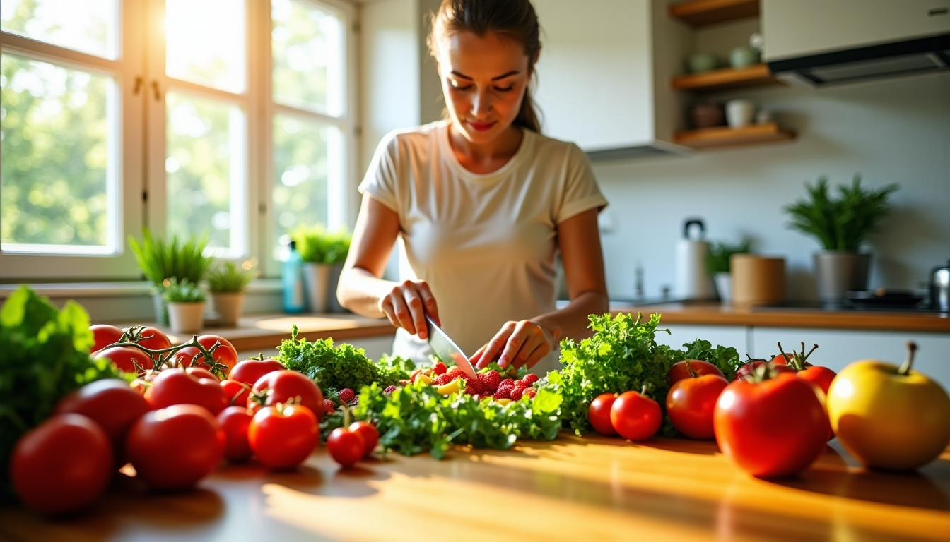 secrets d’un lifestyle sain — consommez des fruits et légumes en quantité généreuse,