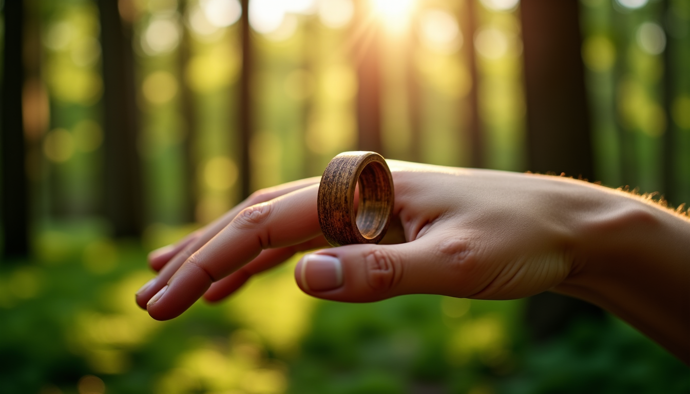 5 raisons de craquer pour une bague en bois cette année — cette approche éco-responsable résonne avec les valeurs d'un