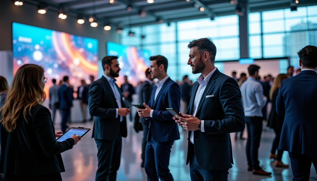 Illustration : on, accès aux experts salons technologiques, meetups locaux, — rester à jour avec la technologie