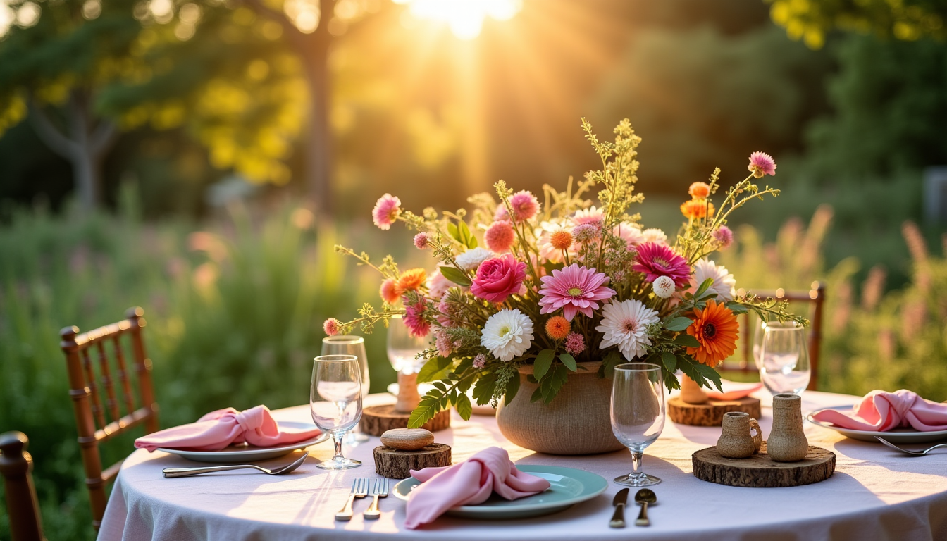 idées pour un mariage original — la décoration elle-même peut être l'occasion de laisser