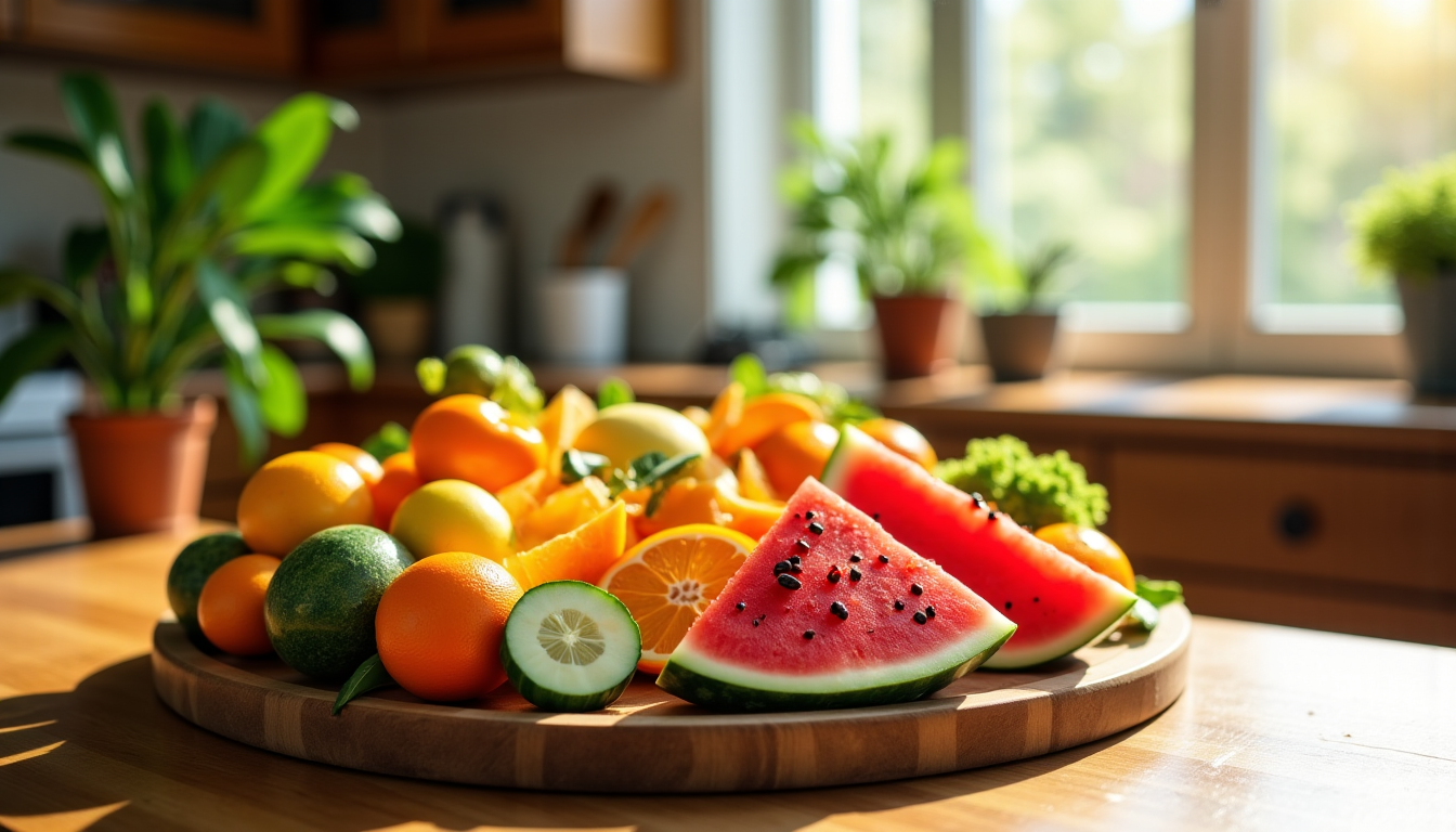 8 astuces pour un mode de vie équilibré et épanouissant — consommez des aliments riches en eau comme la