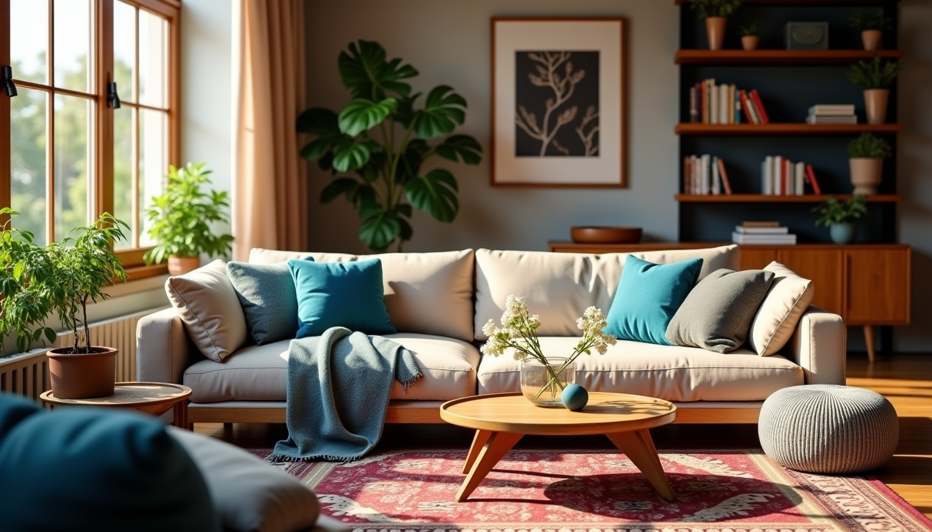 améliorer sa maison avec des techniques simples — en choisissant des textiles aux textures variées et