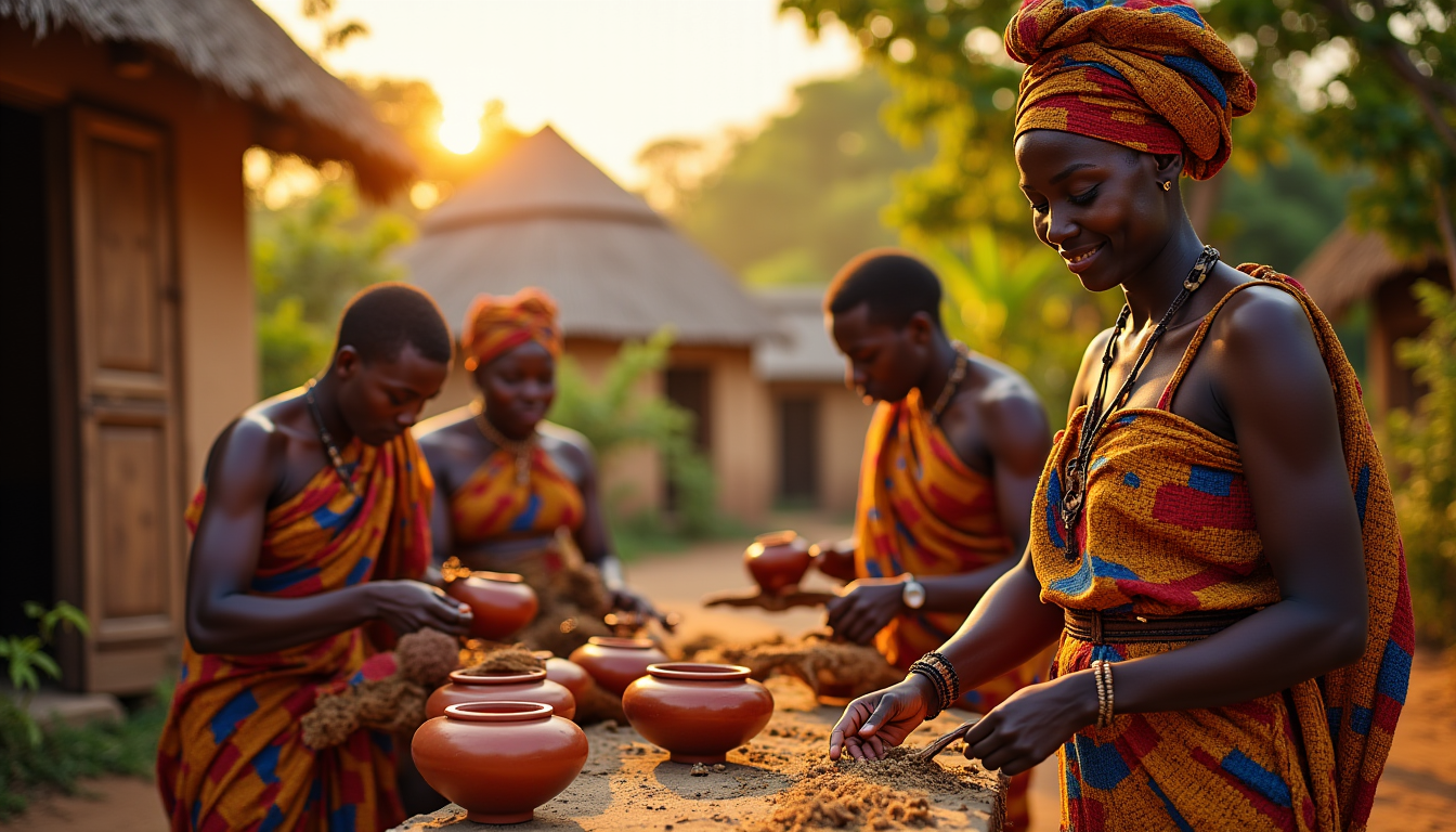 Illustration : le tourisme culturel responsable représente également une opportunité — traditions africaines à préserver