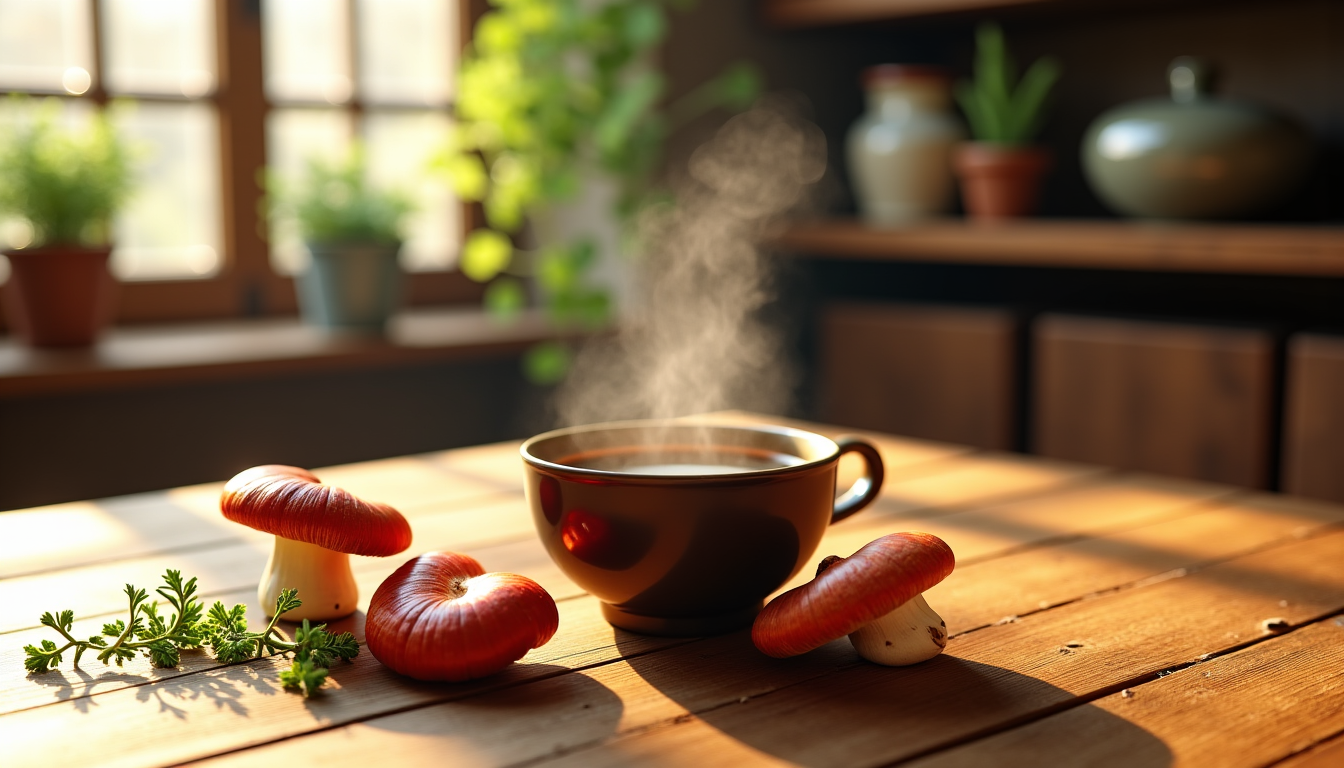 remplacer votre café habituel par un café aux champignons médicinaux ? — traditionnellement vénéré en asie, le reishi est souvent