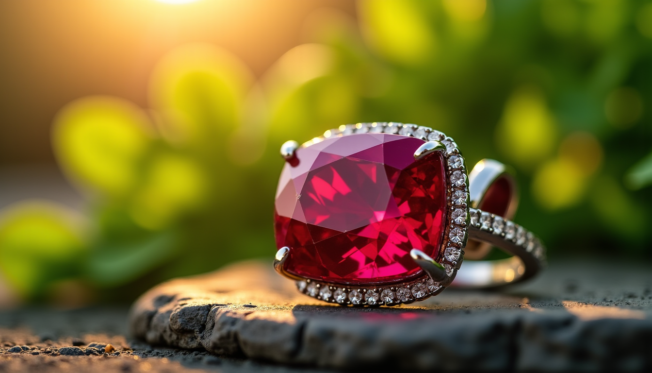 pendentif rubis : comment choisir la nuance de rouge parfaite ? — lumière assure un éclat "vivant" et captivant, évitant