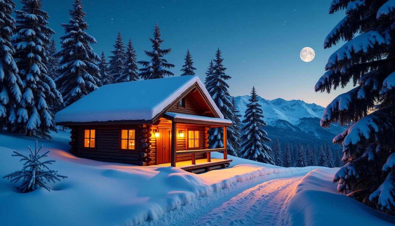 Illustration : cocooning, magie des paysages enneigés modéré moyen à — amour et aventure : choisir la meilleure destination