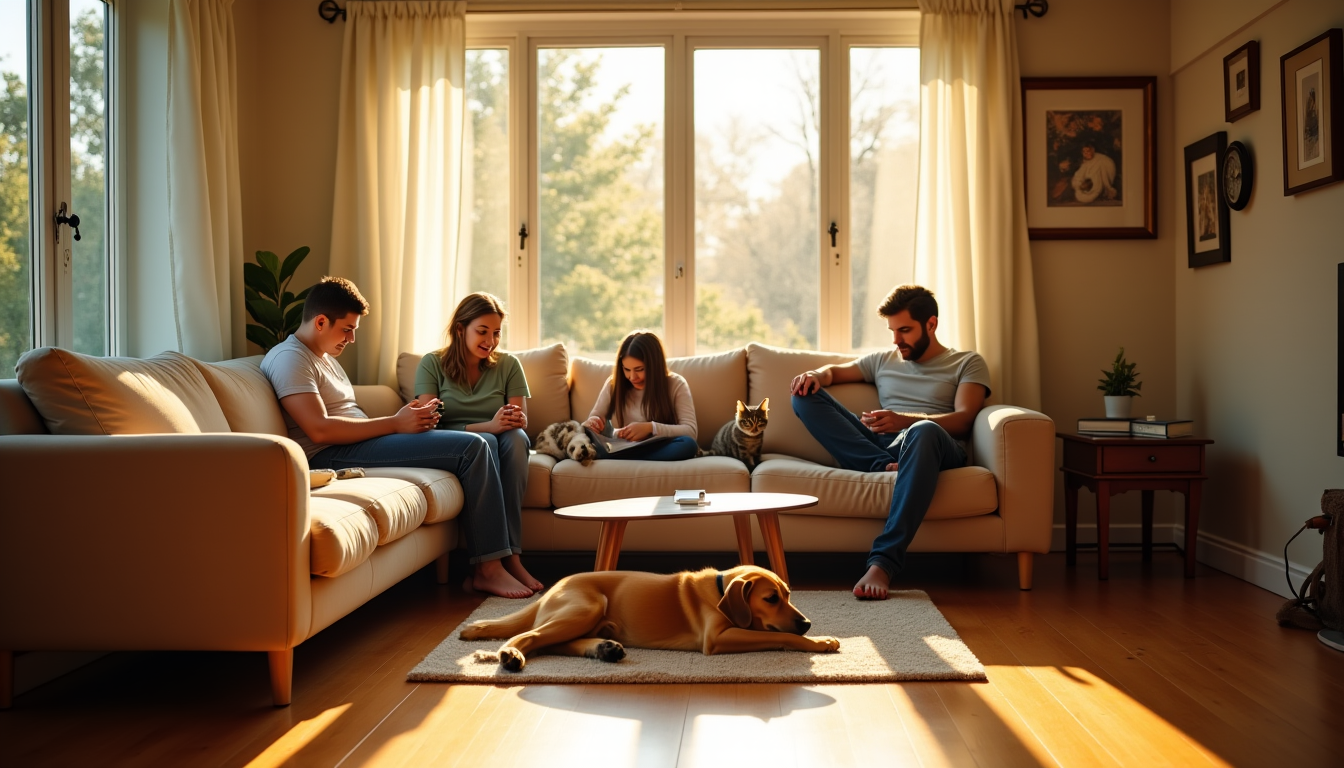 Illustration : enzymatique, tapis de propreté si besoin immédiatement après — vivre en harmonie avec ses animaux à la maison : astuces pratiques
