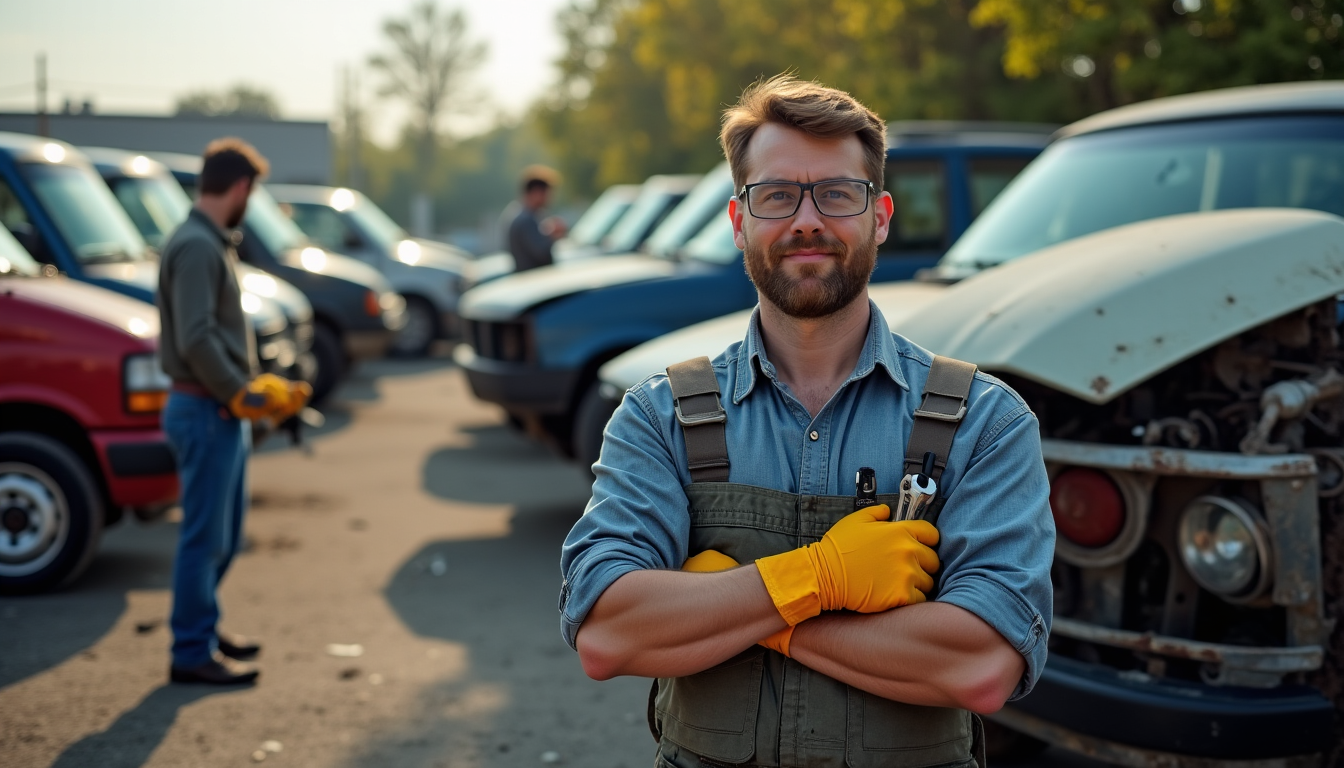 Illustration : les centres véhicules hors d'usage (vhu), plus communément — acheter malin : pièces auto à petits prix sans se faire piéger