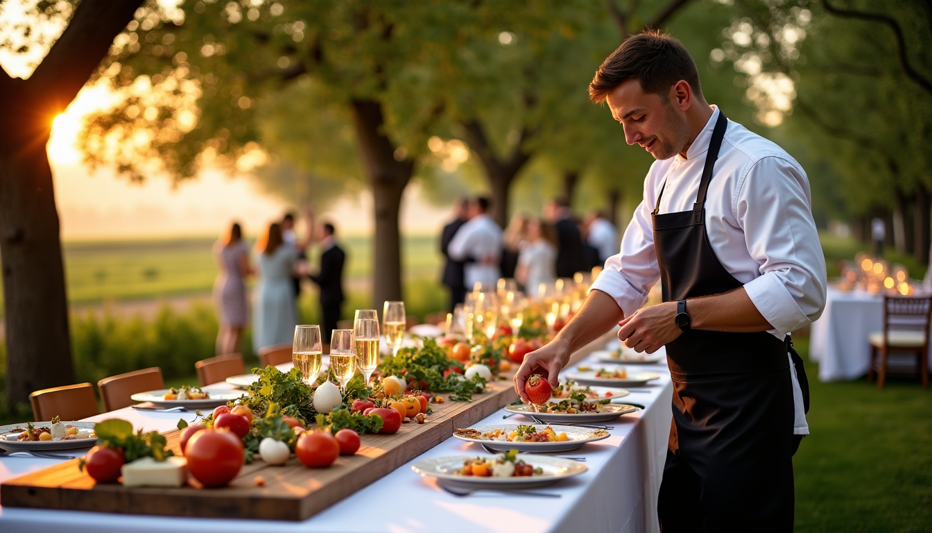 Illustration : le jour j, le traiteur gère toute la — traiteur choisir pour un mariage d’exception en loir-et-cher ?