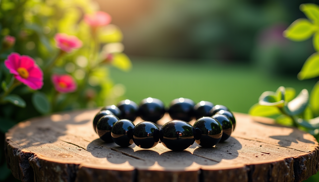 Illustration : a protection au quotidien ou lors de situations — bracelet en obsidienne : pourquoi cette pierre est la reine de la protection