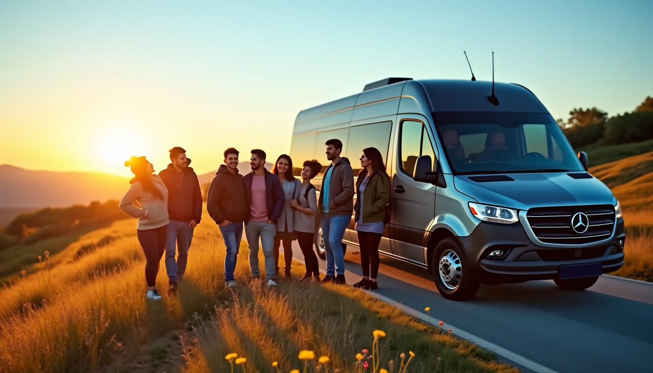 Illustration : r pour les voyages qui s'étalent sur plusieurs — minibus ou autocar : quel choix pour vos déplacements en groupe ?