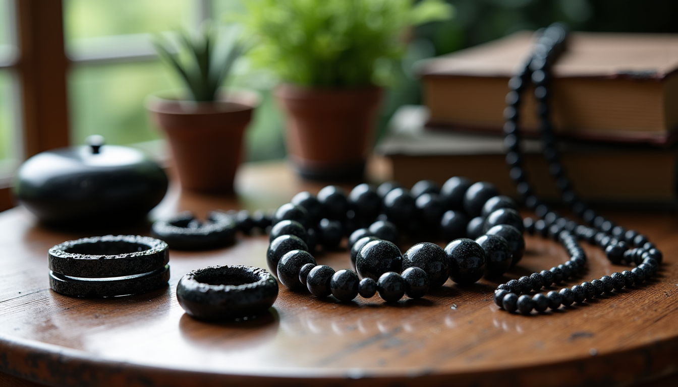 Illustration : vous trouverez une grande diversit&eacute; de ces formes &mdash; bijoux en obsidienne noire : le guide complet de la pierre de protection ultime