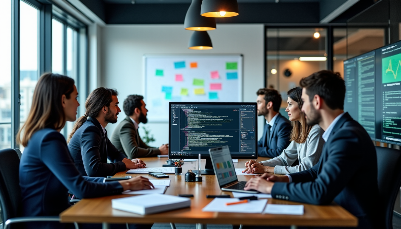 applications web sur mesure pour entreprises — ce processus collaboratif implique généralement plusieurs phases, où