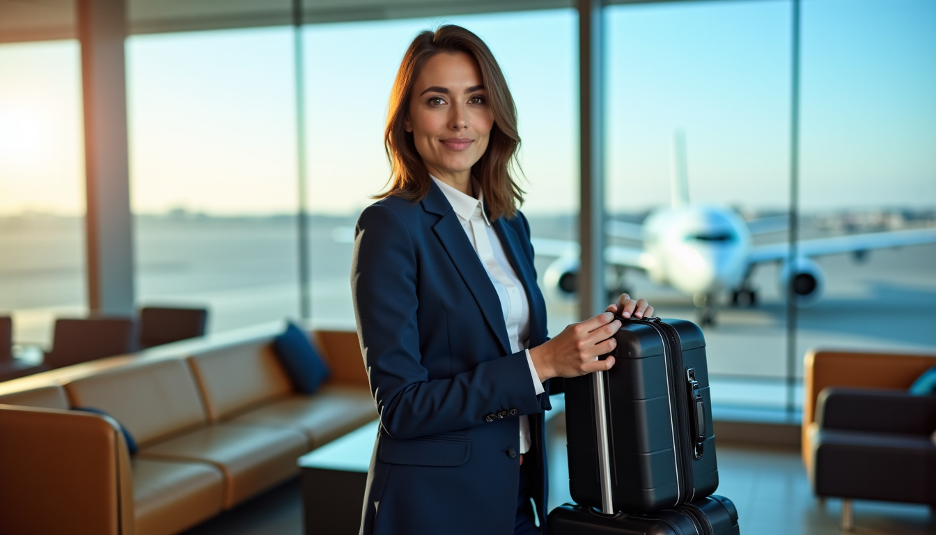 Illustration : beauté pour réduire le poids. vérifiez les restrictions — 3 astuces pour allier voyage d'affaires et plaisir