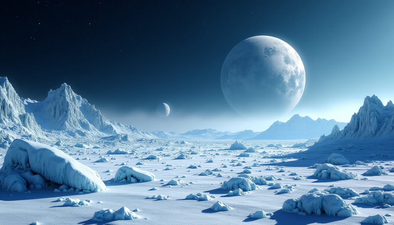 explorez les secrets de l'inconnue planète lointaine — -218°c nombre de lunes connues 14