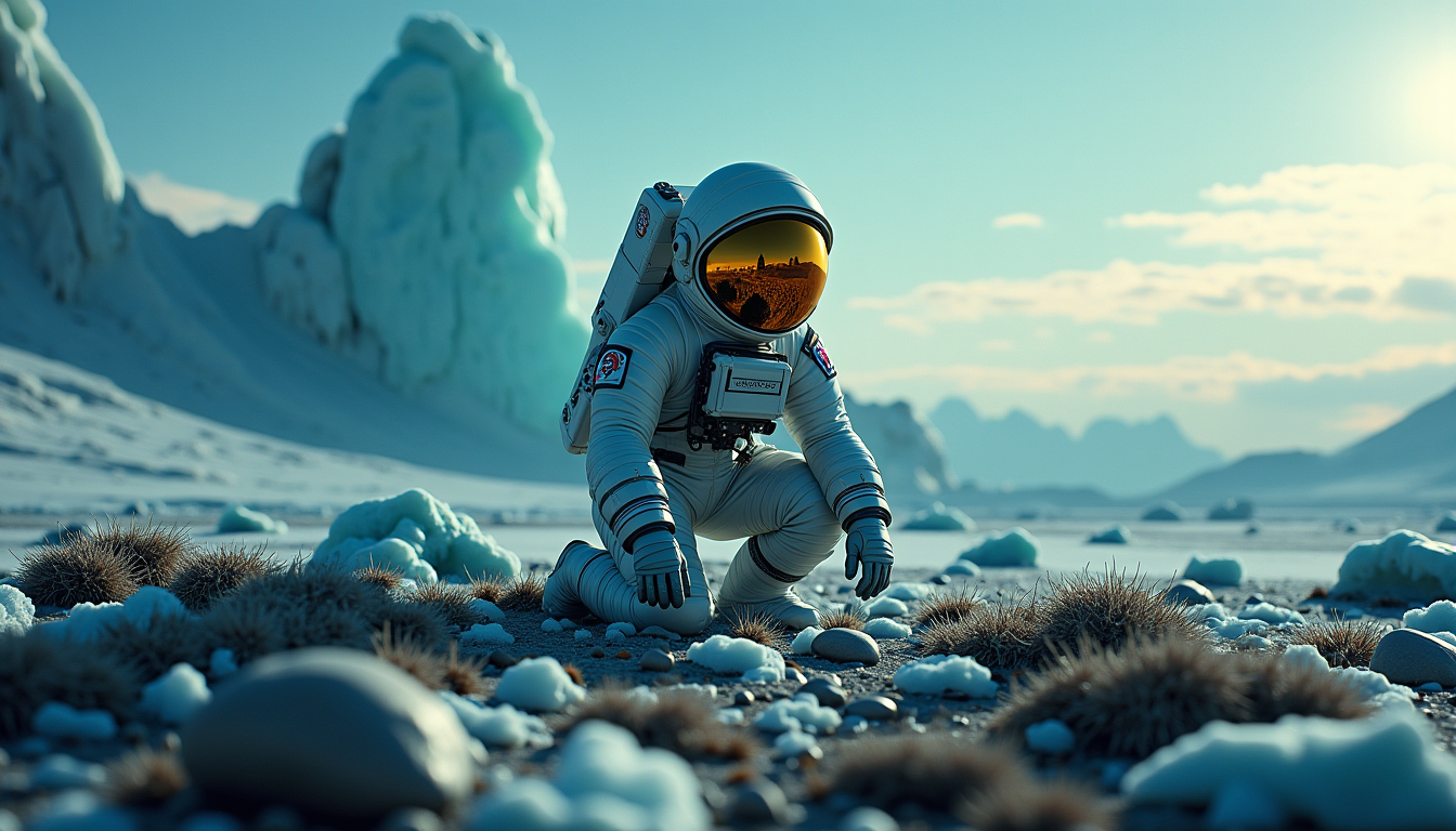 Illustration : explorez secrets linconnue de neptune et de ses — explorez les secrets de l'inconnue planète lointaine