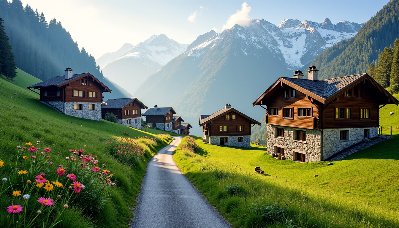 Illustration : sidences secondaires. réfléchissez à l'environnement qui correspond le — 8 astuces pour trouver la maison idéale dans le valais