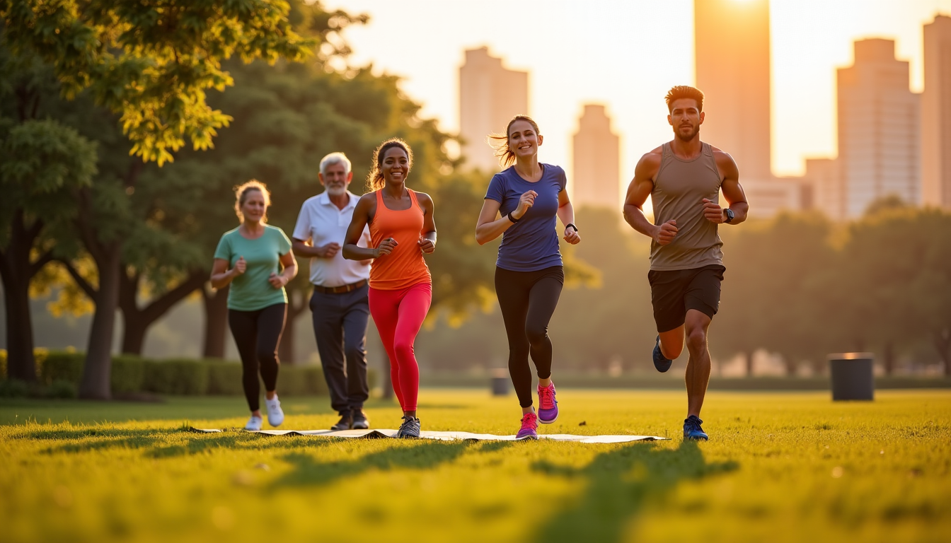 Illustration : le mouvement est une forme d'énergie vitale. en — 8 astuces pour une meilleure santé mondiale