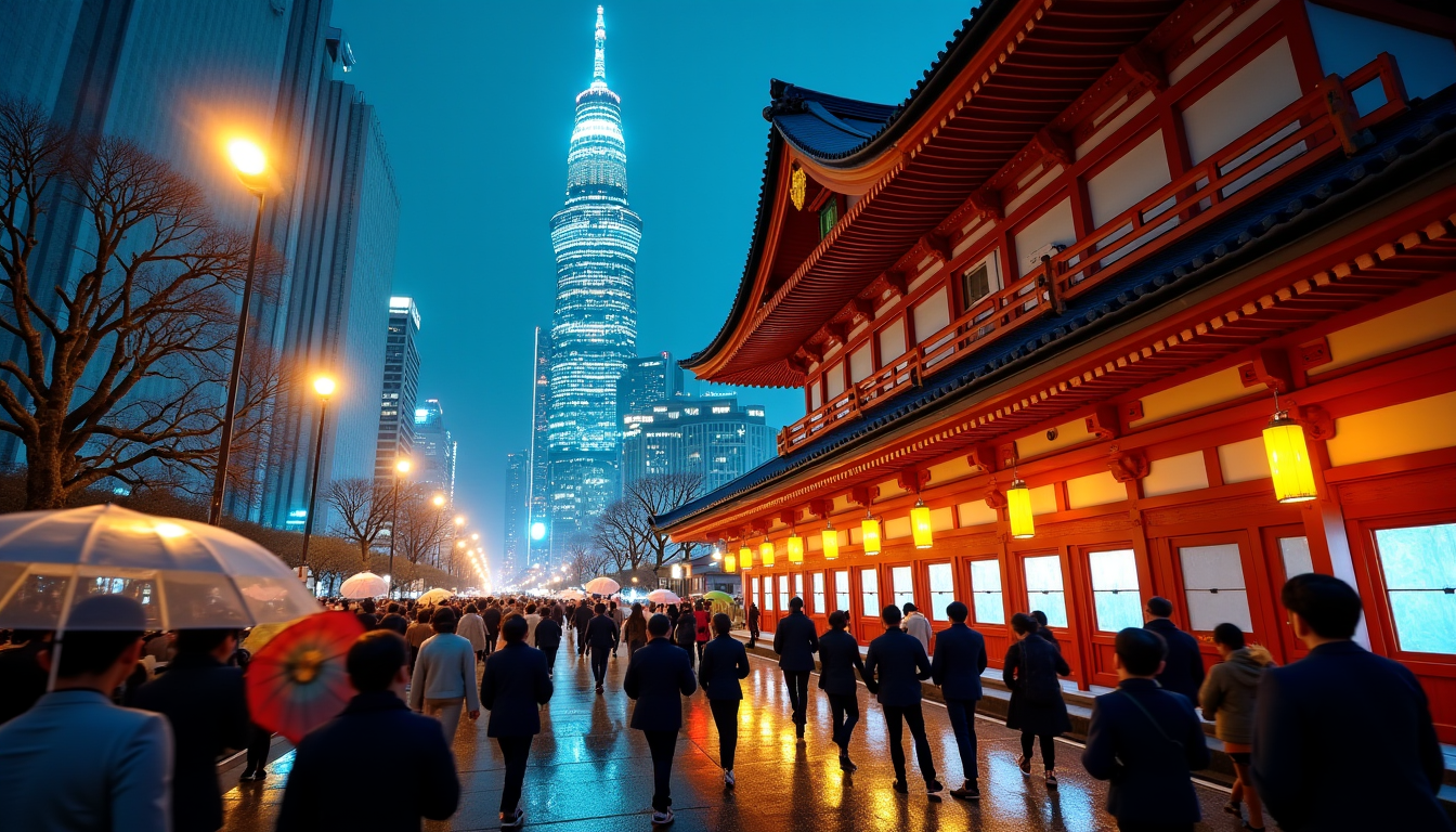 Illustration : le japon offre un contraste saisissant entre une — 3 destinations pour enrichir votre culture en voyageant