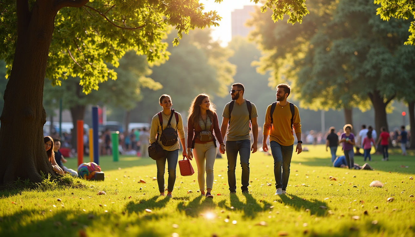 Illustration : visiter un musée, se promener dans un parc, — 3 clés pour renforcer vos liens et trouver l'inspiration