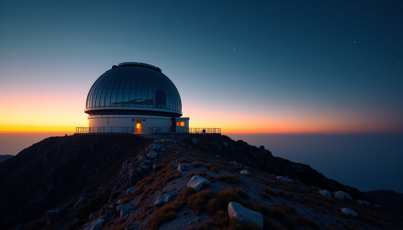 Illustration : l'observation, qu'elle soit réalisée depuis des télescopes terrestres — reliez passé et cosmos : explorez l'histoire spatiale