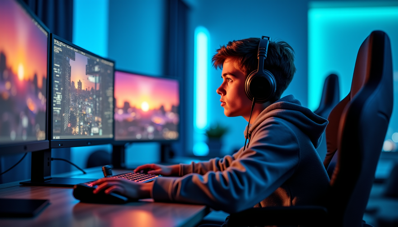 Illustration : "l'immersion est la clé de l'évasion. un joueur — 7 astuces pour améliorer votre expérience de jeu numérique