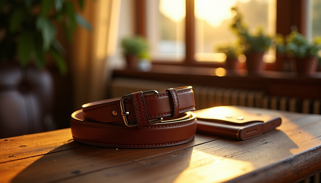 reconnaître une ceinture en cuir véritable de qualité ? — les matières synthétiques, elles, peuvent produire un bruit